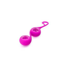 Boules de Geisha rose verre et silicone 